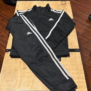 adidas Kids Black and White Matching Set